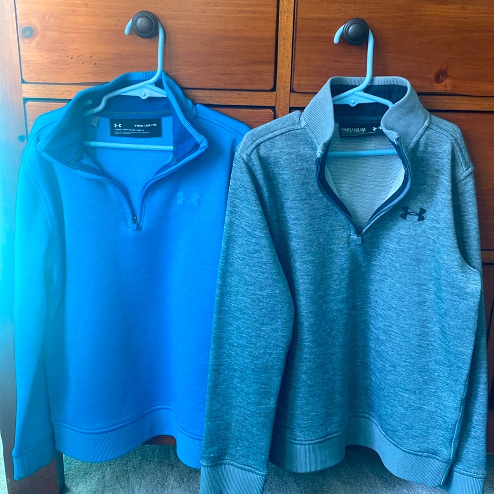 Under Armour boys quarter zip golf pullover sz medium